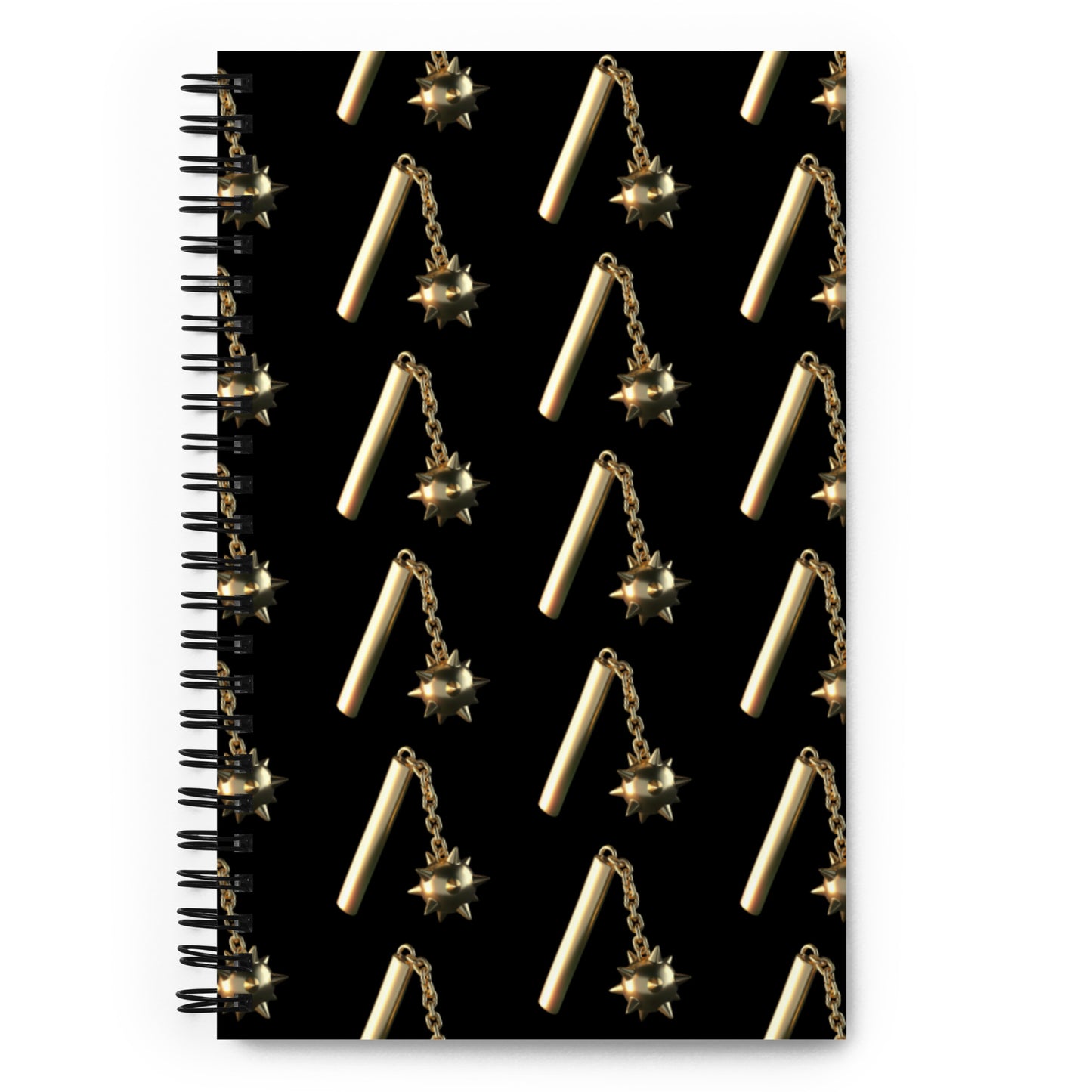 Golden Flail Spiral Notebook